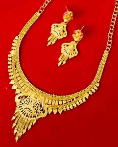 24K Plaqué Or Dubai Vintage Mode Bijoux Collier Ensemble Boucles D'oreilles Bracelets Peignes Broches Cuivre Matériel Diamant Bulgarie - Product Image 2