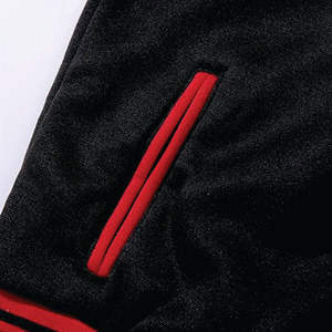 Logo personnalisé Varsity Jacket Manches en cuir Broderie Noir Couple Collège Baseball Hommes Veste Letterman Veste Hiver - Product Image 5