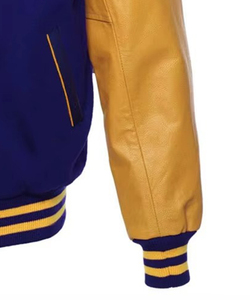 Veste universitaire en laine chaude d'hiver pour homme, de qualité supérieure, décontractée, col montant, logo personnalisable, faible MOQ, prix bas - Product Image 3