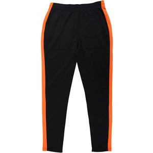 Pantalon de survêtement gris pour homme avec bandes latérales noires, taille élastique et cordon de serrage, joggers décontractés en tissu tricoté respirant, idéal pour l'automne - Product Image 5