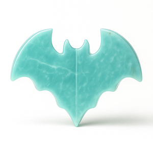 Amazonita 3D Murciélagos Estatuilla Murciélagos de piedra de cristal natural hechos a mano para curar Reiki Regalo y decoración del hogar - Product Image 1