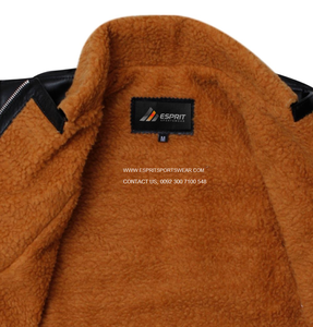 แจ็กเก็ตหนังแท้100% ไฮสตรีทแจ็คเก็ตฤดูหนาวแบบสลิมฟิตระบายอากาศได้ดี - Product Image 5