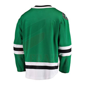 เสื้อฮ็อกกี้น้ำแข็งผ้าทวิลพิมพ์ชื่อหมายเลขเสื้อฮอกกี้พิมพ์ซับลิเมชันคุณสามารถเย็บได้ - Product Image 5