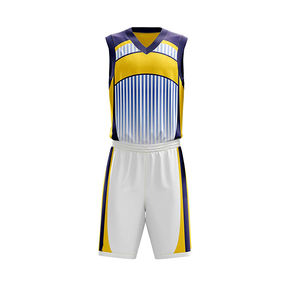 Ensemble d'uniformes de basket-ball, en Polyester Sublimation, pour hommes, conception personnalisée, 2022 - Product Image 5