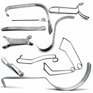 Juego de Retractores Dentales de 10 Pulgadas, Weider, Smith, Hasson, Deaver, Depresor, Acero Inoxidable, Kit de Instrumentos Quirúrgicos Veterinarios, CE - Product Image 1