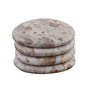 แผ่นรองแก้วหินอ่อนสีขาวพรีเมียม |   แผ่นรองแก้วทนความร้อนสุดหรู - Product Image 6