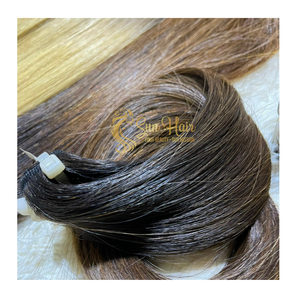 Paquete de cabello vietnamita Remy de alta calidad 100%, Color natural liso resaltado, precio suelto de onda profunda - Product Image 1