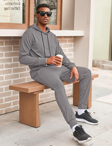 Ensembles de survêtements en polaire Eversoft Joggers tricotés respirants avec poches brodées Pantalons de survêtement fuselés à coupe décontractée pour l'automne - Product Image 3