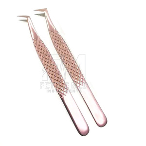 Pinzas Profesionales de Acero Inoxidable para Cejas con Punta de Fibra, Punta Serrada de 10 mm, Antiestáticas, Duraderas, Antimagnéticas, de Precisión para Pestañas - Product Image 6
