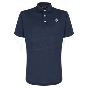 Polo de negocios de 100% algodón para hombre, estampado de tela personalizado con patrón sólido para verano, estilo informal de talla grande - Product Image 4