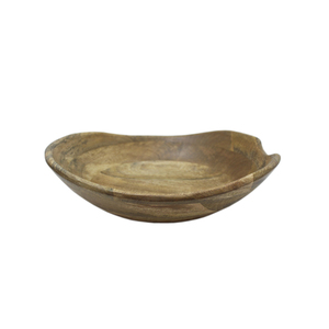 Meilleur bol de service en bois de forme ronde noir fini pour la table à manger de la cuisine bols de service pour aliments et collations - Product Image 6