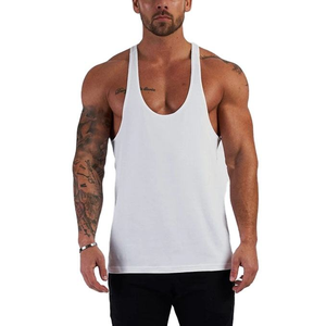 Camiseta Deportiva de Verano para Hombre, 100% Algodón, con Logotipo Personalizado, sin Mangas, para Gimnasio y Fitness - Product Image 2