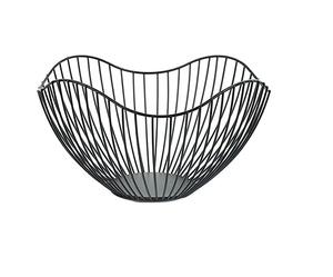 Corbeille à fruits en métal de couleur personnalisée noire de luxe, dessus de table fait à la main, corbeille à fruits en métal de haute qualité - Product Image 3