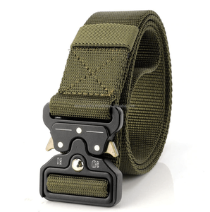 Unisex 1.5 Inch <b>Nylon</b> <b>Fabric</b> Tactical Belt Wholesale Woven Logo Custom Magnetic Buckle Casual Style Combat Printed Techniques - Product Image 1