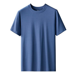 Wholesale High Quality <b>Modal</b> & Cotton Workout Loose Casual Sport Gym <b>T</b>-<b>Shirts</b> Men's Custom Logo Printed Solid Color - Product Image 3