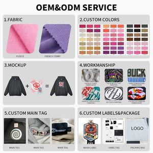Sudadera con Capucha y Cremallera de 350 g/m², 100% Algodón, Estilo Vintage, Personalizada, con Tela Transpirable de Secado Rápido para Hombre - Product Image 3