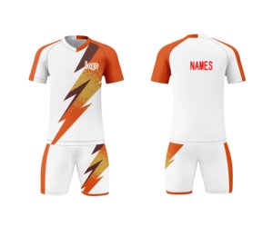 Uniforme Personalizado, Jersey de Fútbol OEM Hecho a Medida, 100% Poliéster, Anti-UV, Transpirable, de Secado Rápido - Product Image 3