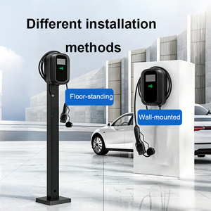 Nouvelle station de recharge murale pour véhicules électriques 7kW 11kW 22kW avec câble TPU de 5 m TYPE 2 AC IP65 étanche et RFID - Product Image 1