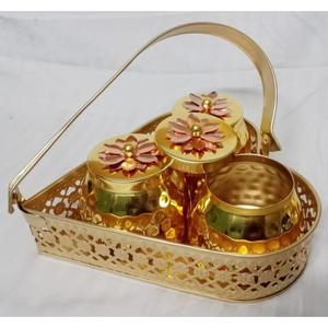 Boîte à fruits secs en métal design avec panier, parfaite pour conserver les fruits secs de manière fraîche et organisée sur les comptoirs - Product Image 5