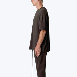 เสื้อยืดโอเวอร์ไซส์ผู้ชายสไตล์วินเทจ ล้างสีแบบแอซิด 100% ผ้าฝ้าย คุณภาพสูง รับผลิตโลโก้ตามสั่ง ขายส่ง - Product Image 4