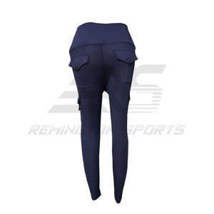 Leggings taille haute personnalisés pour femmes Leggings teints en couleur unie haute performance sport Yoga pour femmes - Product Image 6