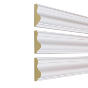 Moulures en bois massif pour armoires de cuisine, plinthes, moulures de base, finition décorative pour le bas des armoires - Product Image 1