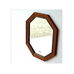 Marco de espejo de madera hecho a mano diseño tradicional accesorios de decoración del hogar espejo montado en la pared para Hotel hogar Baño Decoración - Product Image 3