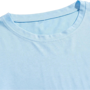 2025 100% coton T-shirt costumes survêtement chemise short et t-shirt ensemble plaine col rond tenue quotidienne manches courtes 2 pièces vêtements - Product Image 4