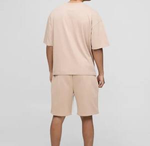 Algodón/poliéster de alta calidad cuello redondo manga corta ajuste holgado Color sólido uso al aire libre entrenamiento deportes y gimnasio desgaste transpirable - Product Image 6