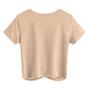 T-shirts courts pour femmes en coton 100% à prix avantageux, design de mode simple, impression personnalisée - Product Image 5