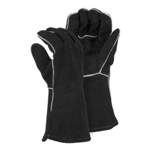 Gants de sécurité en cuir de vachette industriel lourd de haute qualité résistants à la chaleur et protection des mains pour les soudeurs - Product Image 5