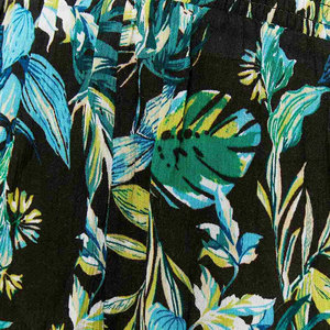 Shorts de Mujer con Estampado Floral, Cintura Alta Elástica, Estilo Casual, Tejido Transpirable, Detalle de Borlas - Product Image 5