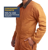 Overoles de Trabajo Impermeables de Alta Visibilidad para Hombre de QUICK WAY INDUSTRIES, Overol de Manga Larga con Aislamiento, Certificado Oeko-Tex