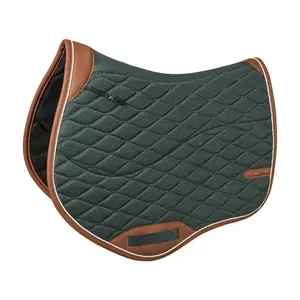 Tapis de selle en mousse à mémoire de forme matelassé à fine ligne Protection supérieure contre les chocs pour les cavaliers occidentaux et anglais compétitifs - Product Image 1