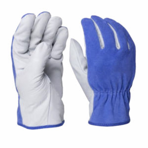 Gants de conducteur en cuir fendu en coton durable personnalisables résistants à la chaleur ignifuges pour gants de sécurité en grain de vache - Product Image 2