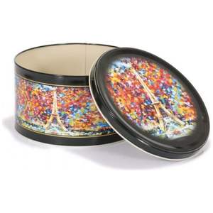 Afremov Paris round Canister 4.1L Slip <b>Lid</b> Storage Bottle Stainless Steel for Seasonings Sugar Beverages or <b>Pot</b> 215x120mm - Product Image 4