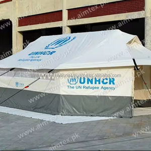 Venta al por mayor tienda de campaña familiar 23m2 tamaño largo transpirable bajo precio diseño personalizado tienda de campaña familiar de calidad superior para la salida - Product Image 1