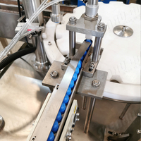Machine de remplissage et de bouchage rotative pour flacons de gouttes ophtalmiques 5-500 ml, ligne de remplissage automatique pour colle, vernis à ongles et huiles essentielles à vendre