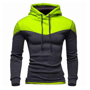 Sweat à capuche Slim Fit Color Block bleu Royal et gris sweat athlétique pour la salle de sport et l'entraînement porter des sweats à capuche pour hommes à bas prix - Product Image 4