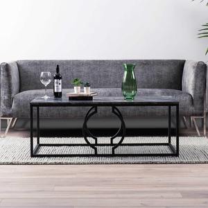 Table en marbre noir avec cadre en métal Designer Mobilier durable et élégant Idéal pour la table d'appoint de table basse ou l'affichage décoratif - Product Image 4