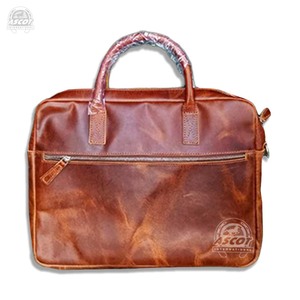 Vintage <b>leather</b> bagpack for <b>men</b> luxury bagpack durable spacious for work travel wholesale - Product Image 6
