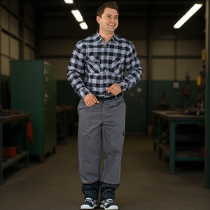 <b>Welding</b> Protective Trousers for Welders Size 58 Grey/Black - Product Image 3