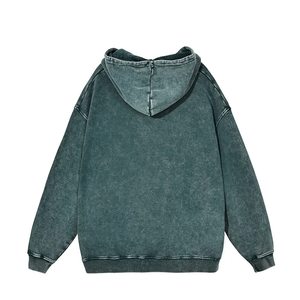 2024 Latest Design <b>Men</b> Acid Washed <b>Hoodies</b> Custom Design Best Quality Cotton Fleece Heavy <b>Hoodies</b> & Sweatshirts - Product Image 2
