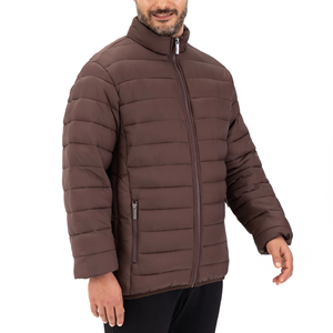Veste matelassée d'hiver pour homme à fermeture éclair intégrale, style streetwear, avec col à capuche, vente chaude - Product Image 3