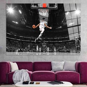 Impression sur toile Giannis Antetokounmpo : Art mural NBA Bucks, Art en verre trempé - Product Image 1