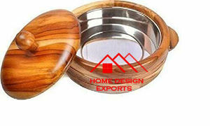 Tortillas <b>Hot</b> Selling Customized Design Multipurpose Kitchen Accessories Wooden Hand Carved Decorative Casserole for Chapatis - Product Image 2