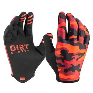 Guantes de dedo completo para hombre, guantes de calidad para descenso, resistentes al desgaste, antideslizantes, flexibles, para Motocross MTB