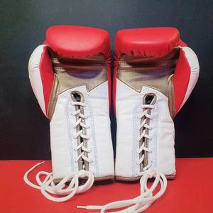 Fabricación de fábrica Nueva llegada Guantes de boxeo con mosca Cuero genuino Competición profesional Correa DE LUCHA Guantes de boxeo con mosca - Product Image 5