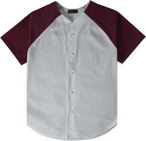 Camiseta de béisbol de alta calidad personalizada uniforme de sublimación de botón completo para hombres mujeres jóvenes softball - Product Image 1