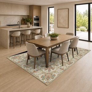 <b>RUGS</b> DEPOT LXDP-0646 Wholesale Beige Brown Minimalist Designer Digital Printed Machine Washable Chenille Area <b>Rug</b> <b>Non</b> <b>Slip</b> - Product Image 4